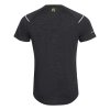 MW NKR 170 pánské merino triko s krátkým rukávem černý melír | PRG20597_ern-melr