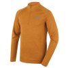 Pánské merino termoprádlo triko Merow zip M mustard | HSK00931_mustard