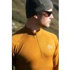 Pánské merino termoprádlo triko Merow zip M mustard | HSK00931_mustard