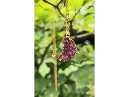 "Světlo noci" - náhrdelník s achátem