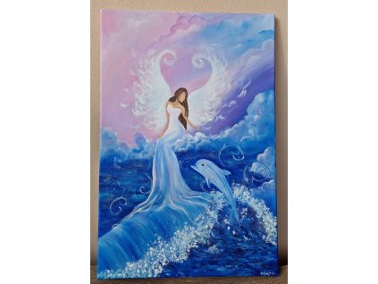 PROBUZENÍ originál na plátně 40x60cm