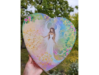 V OBJETÍ originál na plátně 28x30 cm