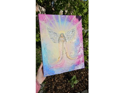 NEJSI SÁM originál na plátně 30x40cm