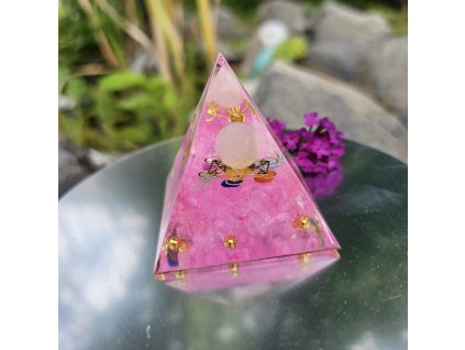 Duchovní průvodce-orgonitová pyramida "Posvátná geometrie a světlo vyššího vědomí