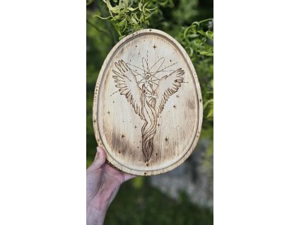 Vesmírný ochránce - Ručně vypalovaný tác