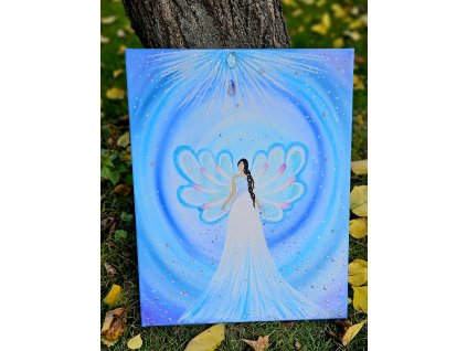 Bohyně IŠTAR - originál na plátně 40x50cm