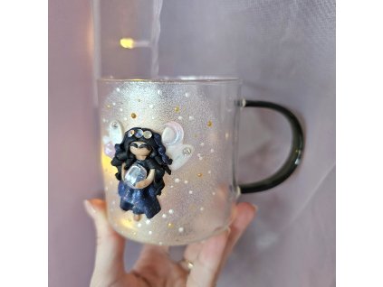 Andělský zářič "Nebeská" s ametystem 300 ml