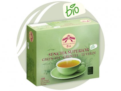Golden Bridge Tea - Sencha superior zelený čaj 100x1,6g sáčok