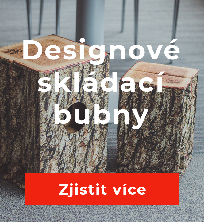 Designové skládací bubny