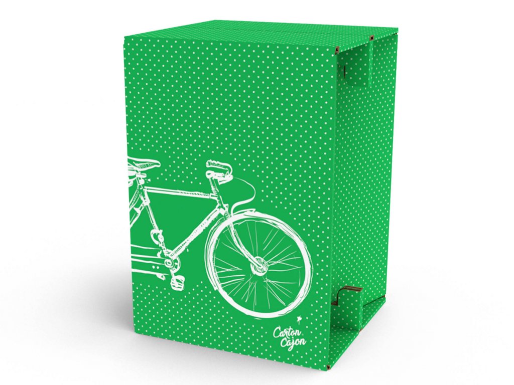 Carton Cajon Double Bike Green 1