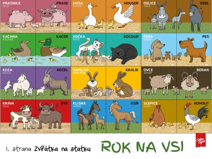 Zvířátka na statku - Rok na vsi