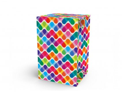Carton Cajon Colored Stripes front 1