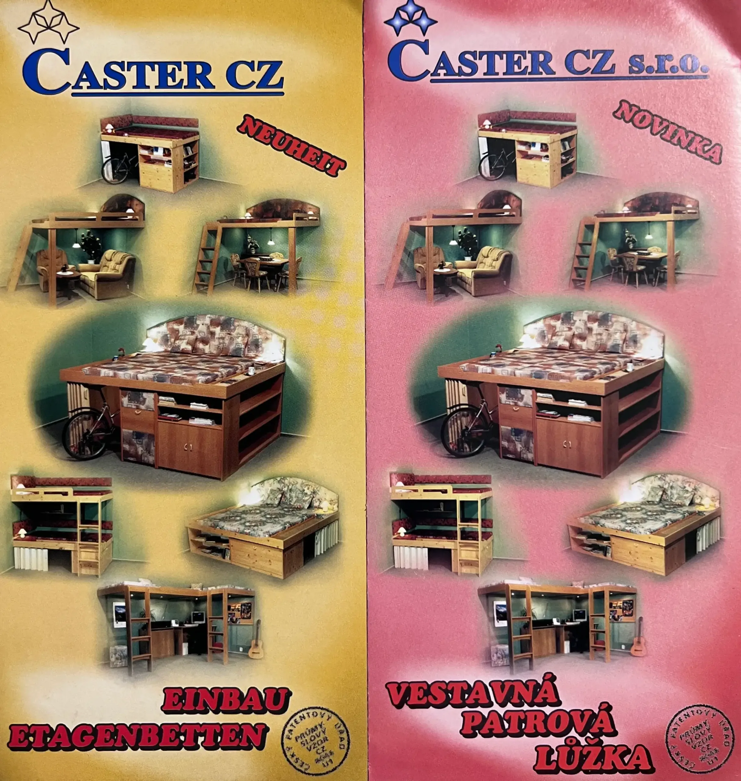 Caster Design - historický leták