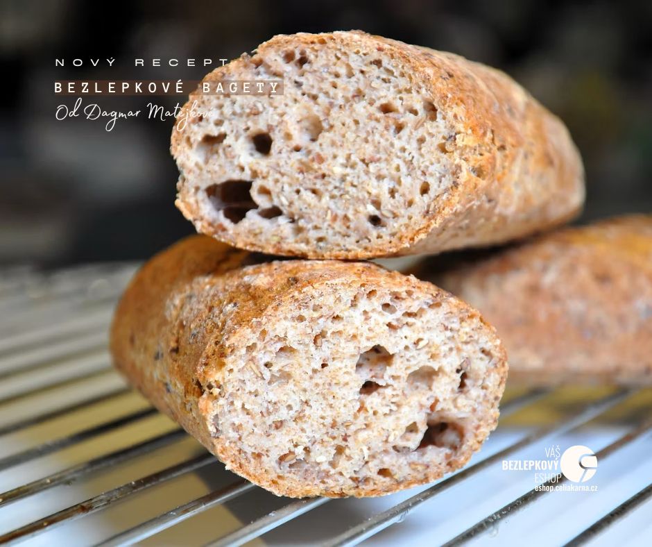 🥖 Bezlepkové BAGETY s video receptem