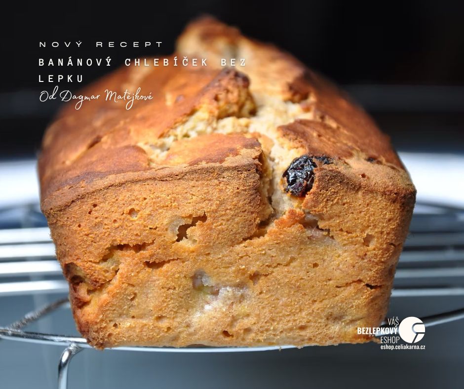 🍌 Bezlepkový BANÁNOVÝ CHLEBÍČEK