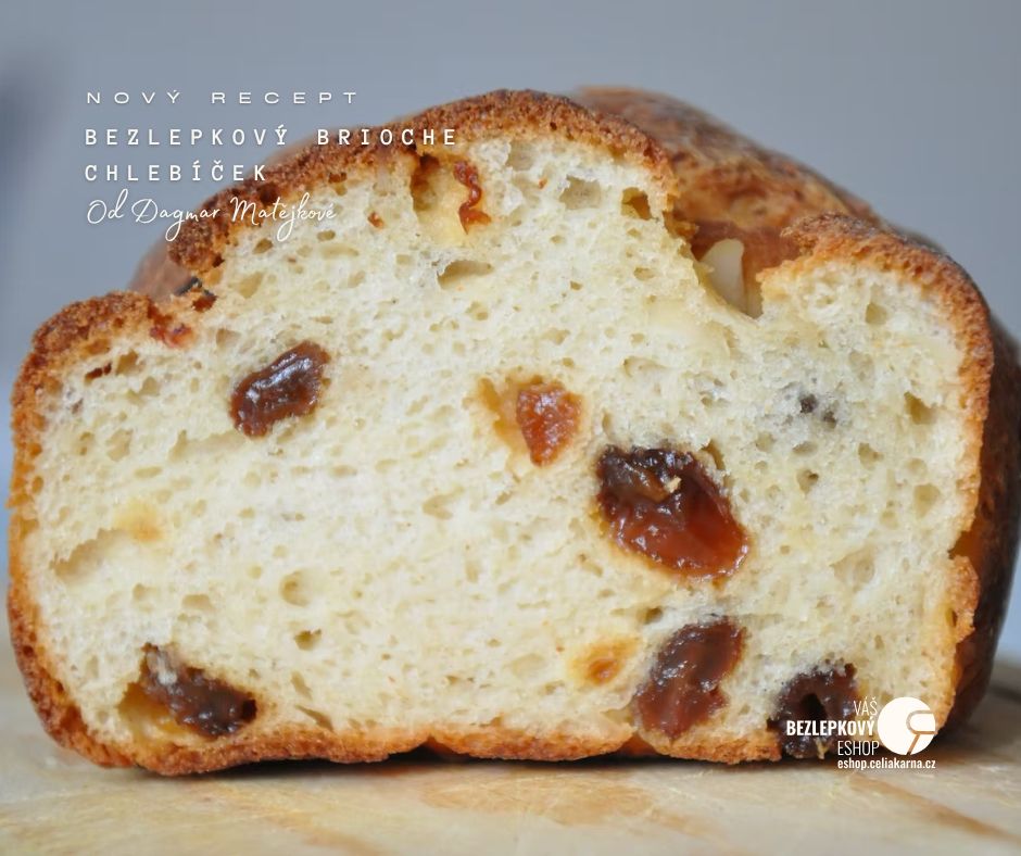 🍇 Bezlepkový BRIOCHE chlebíček