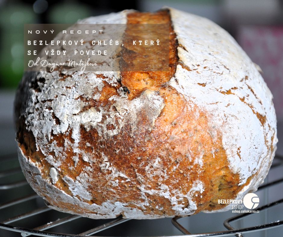 🥖 Bezlepkový CHLÉB, který se vždy povede