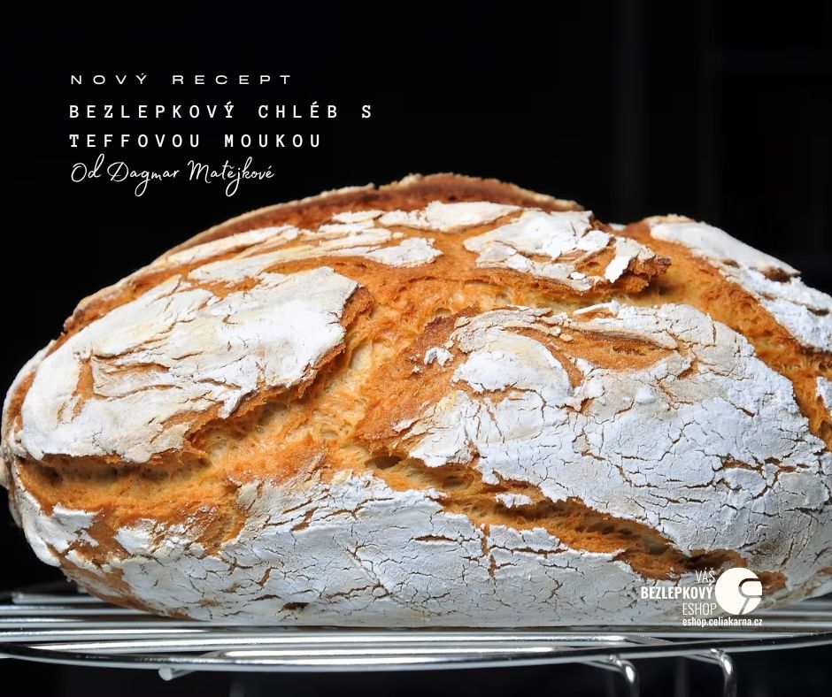 🏆 Bezlepkový CHLÉB s teffovou moukou