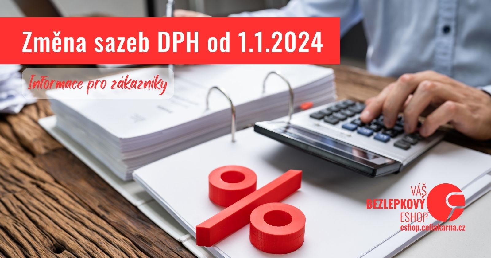 Změna sazeb DPH od 1.1.2024