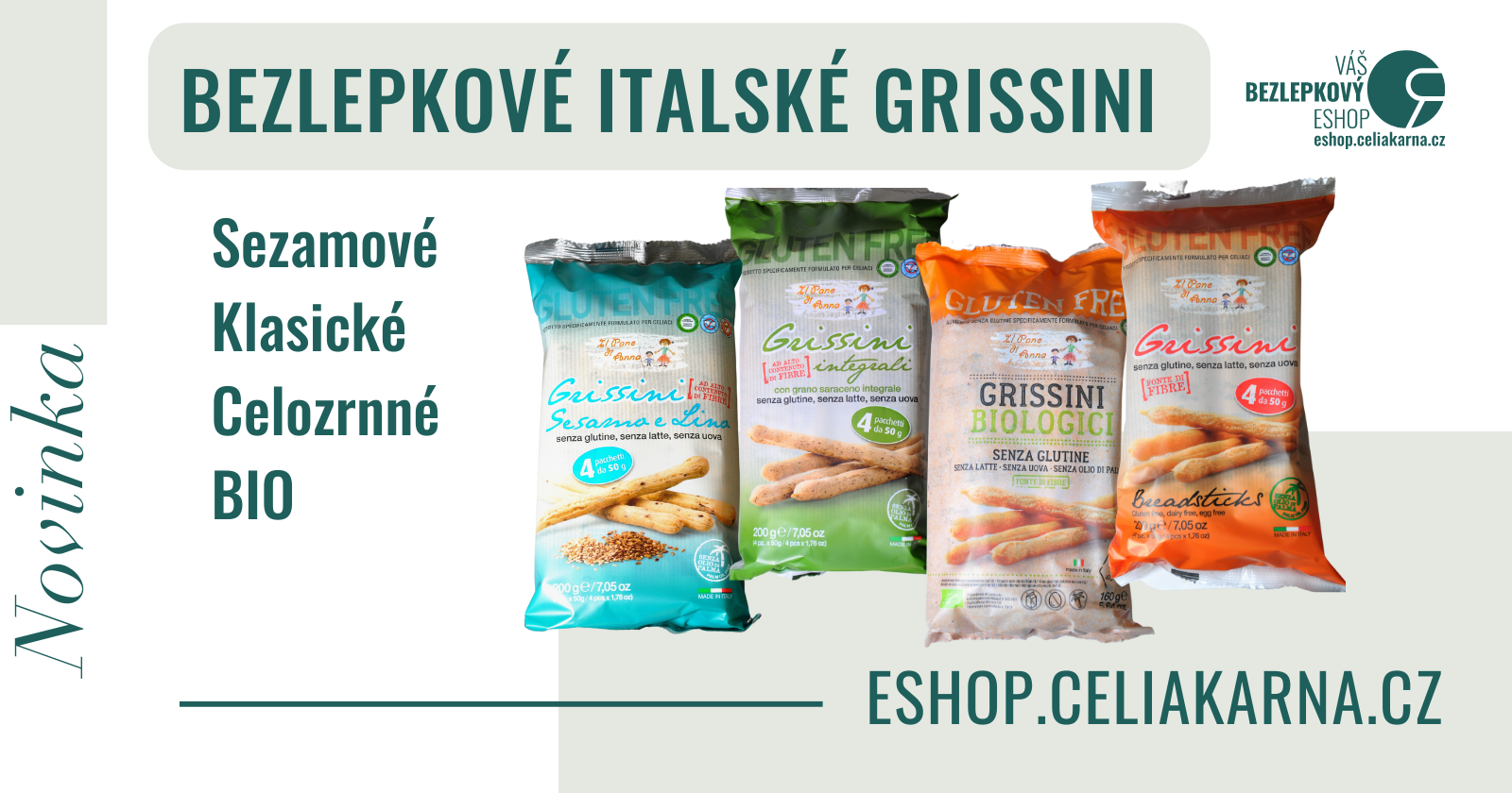 Italské bezlepkové Grissini