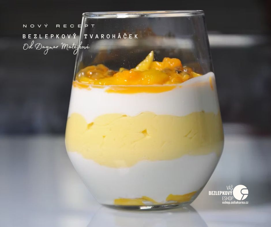🥭 Bezlepkový TVAROHÁČEK s mangem a mučenkou