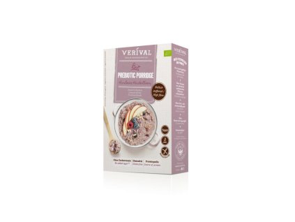 Prebiotická kaše malina borůvka, bez lepku a cukru, BIO, 350 g, eshop.celiakarna.cz