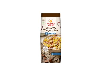 Čokoládové muesli bez lepku,  BIO, eshop.celiakarna.cz