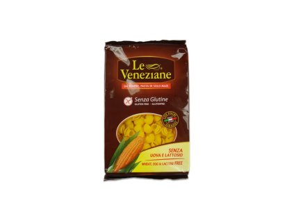 Bezlepkové italské těstoviny kukuřičné MUŠLE, 250 g, eshop.celiakarna.cz