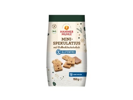 Mini SPECULOOS SUŠENKY mléčná čokoláda 150g, BIO, Vánoční edice, eshop.celiakarna.cz