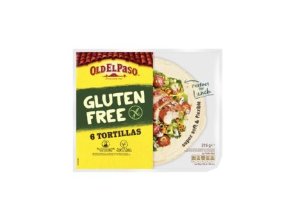 Bezlepková TORTILLA, 6 ks, Old El Paso, super měkká, 216 g, eshop.celiakarna.cz
