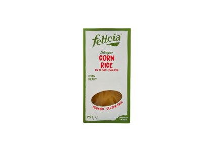Bezlepkové lasagne z rýže a kukuřice, bez GMO, BIO, 250 g, eshop.celiakarna.cz