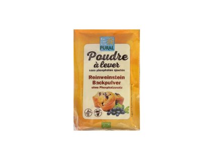 Prášek do pečiva z vinného kamene, bez lepku, BIO, 3 x 21 g, eshop.celiakarna.cz