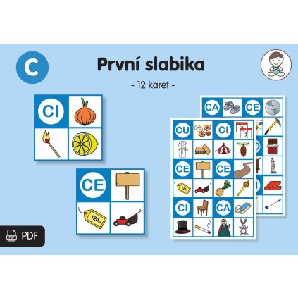 C první slabika