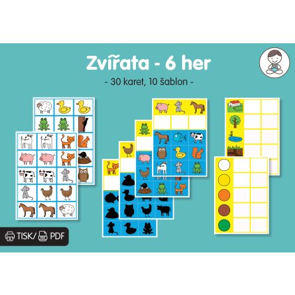 zvířata sada her