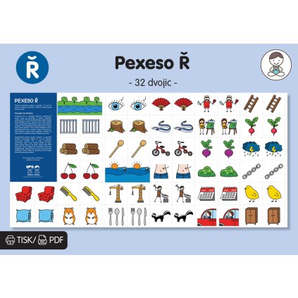 logopedické pexeso Ř