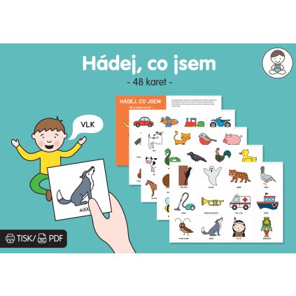 hádej co jsem, karty
