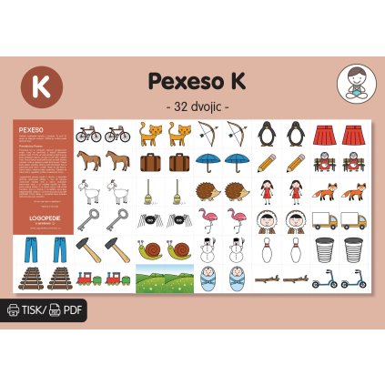 logopedické pexeso K