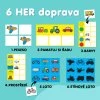 dopravní prostředky - 6 her - pexeso, loto