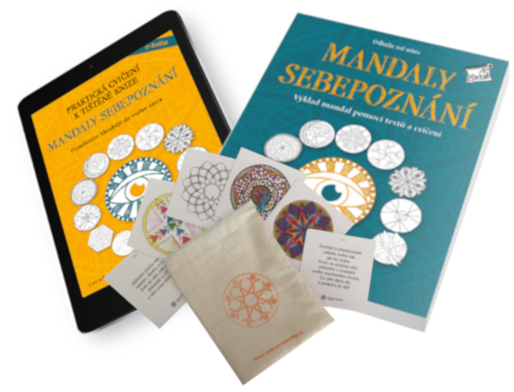 Praktická cvičení k tištěné knize Mandaly sebepoznání (e-book) kniha s kartami a e-bookem