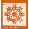 Plastová mandalová šablona 13x13 cm
