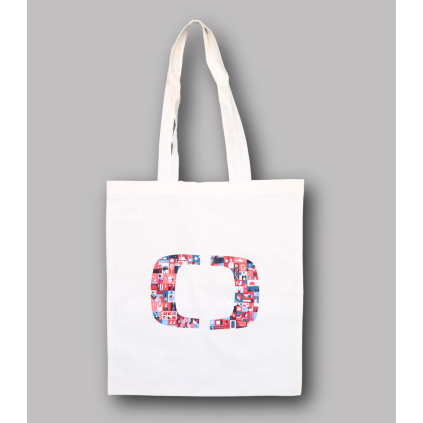 Plátěná taška -  logo ČT piktogram