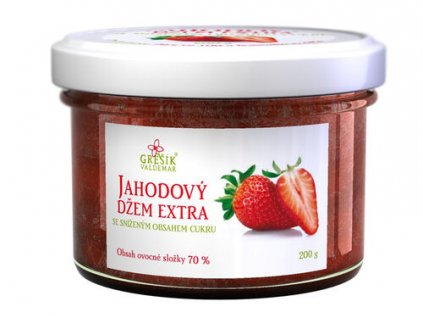 Džem Jahodový extra Se sníženým obsahem cukru 200 g