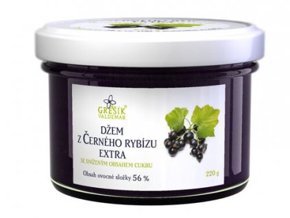 Džem z Černého rybízu extra Se sníženým obsahem cukru 220 g