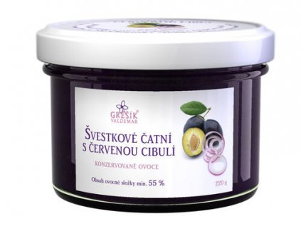 Čatní Švestkové s červenou cibulí 220 g