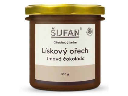 Lískový ořech s tmavou čokoládou 330g Šufan