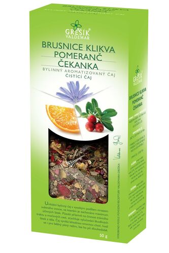 Brusnice klikva & Pomeranč & Čekanka 50 g Čistící čaj