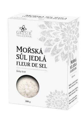 Sůl Mořská jedlá Fleur de sel 100 g
