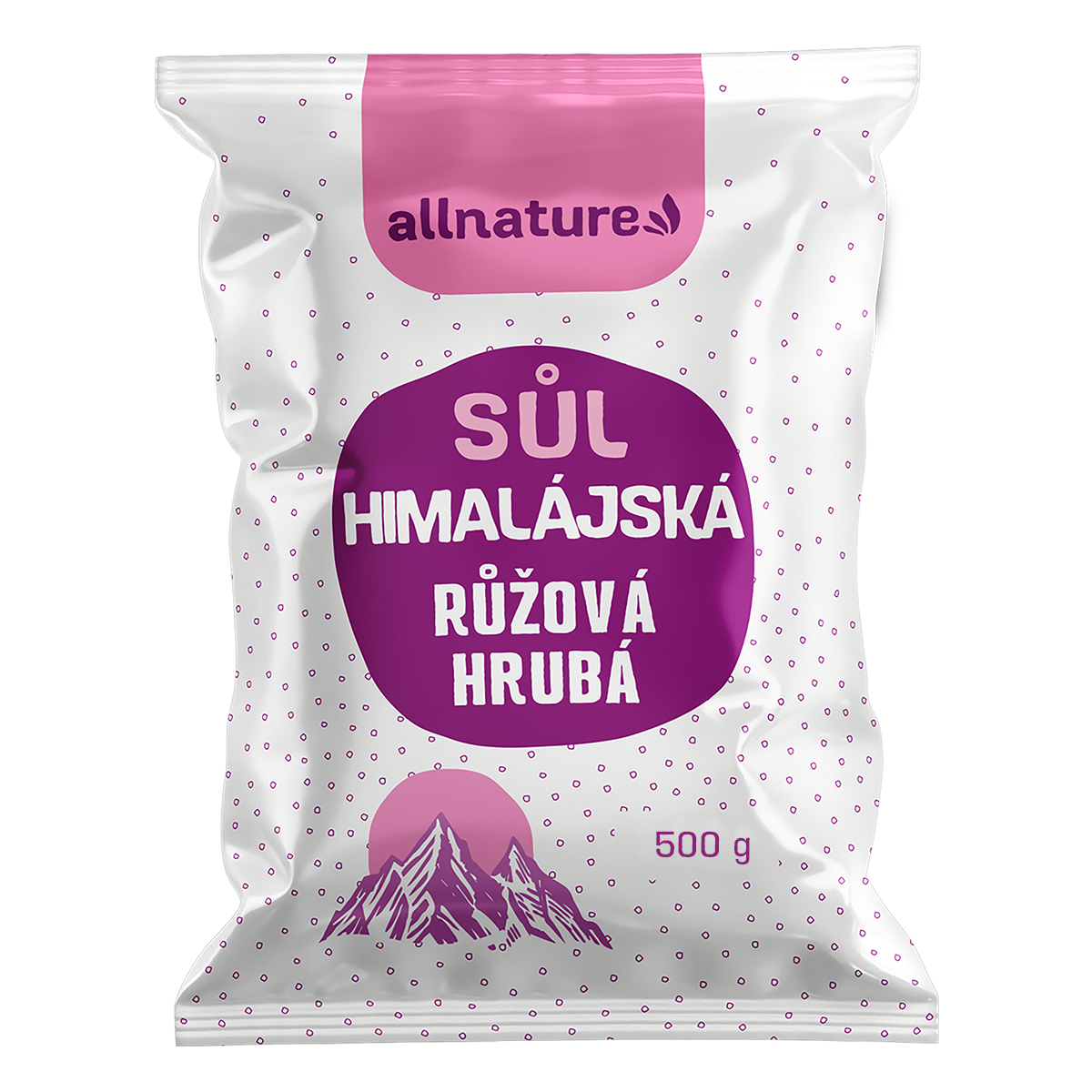 Allnature Himalájská sůl růžová hrubá 500 g