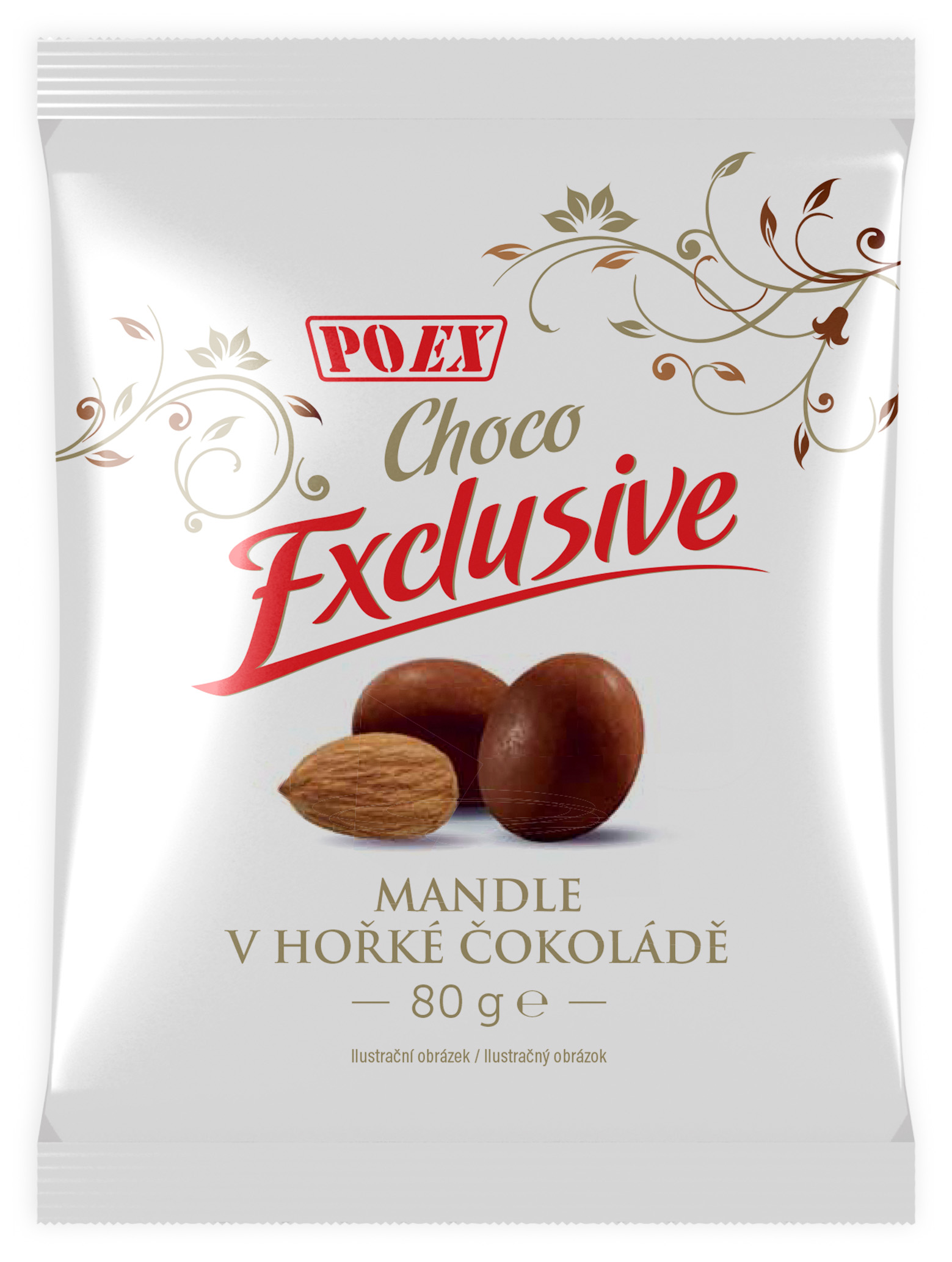 Mandle v hořké čokoládě 80g