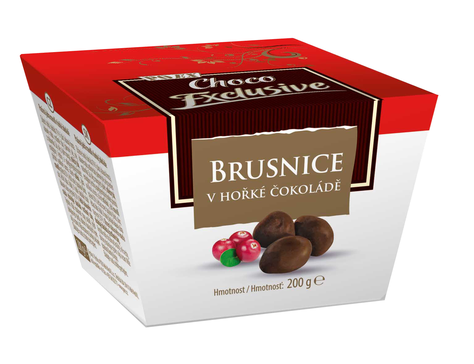 Brusnice v hořké čokoládě 200g